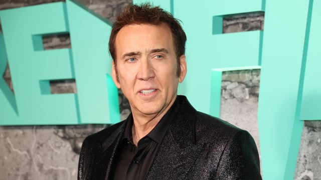 Nicolas Cage at the premiere of Universal Pictures' Renfield at Museum of Modern Art on March 28, 2023 in New York City.