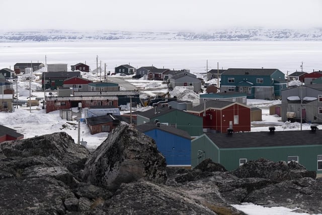 The village of Inukjuak is seen on the shore of Hudson Bay Thursday, May 12, 2022 in Inukjuak, Que. Quebec's Health Department says it has rejected to request for the army in the province's northern region of Nunavik to handle a health care workers shortage. THE CANADIAN PRESS/Adrian Wyld