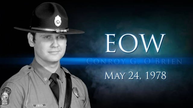 This image of the late Conroy O’Brien is on a Kansas Highway Patrol page that offers information about the trooper killed in the line of duty.