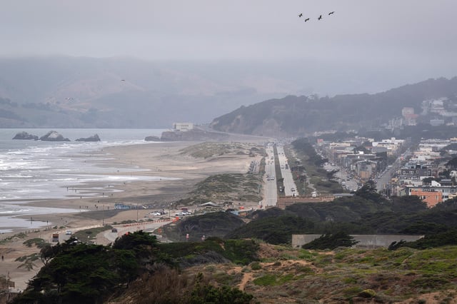 FILE: Ocean Beach and the Outer Sunset viewed from Fort Funston on June 26, 2023, in San Francisco. 