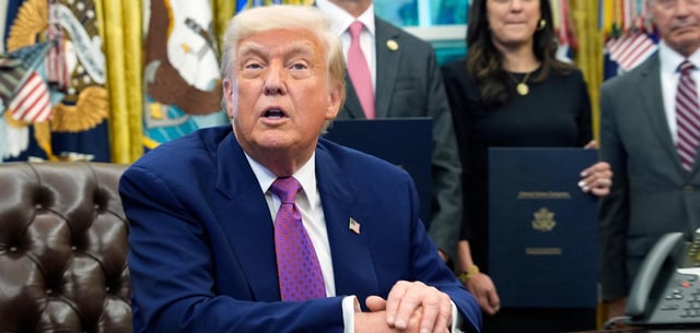 US-Präsident Donald Trump im Oval Office des Weißen Hauses