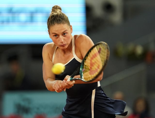 Tennis - Madrid Open - Park Manzanares, Madrid, Spain - April 30, 2025 Ukraine's Marta Kostyuk in action during her quarter final match against Belarus' Aryna Sabalenka REUTERS/Ana Beltran/File Photo