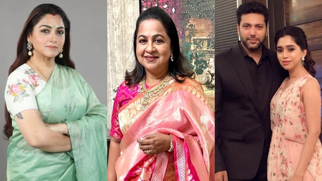 Actors Khushbu, Radikaa Sarathukumar support Aarti over Ravi Mohan in divorce battle