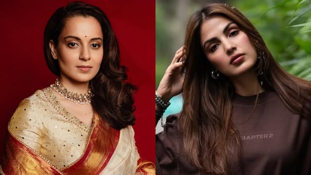 Kangana Ranaut and Rhea Chakraborty