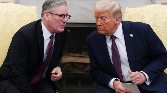 President Donald Trump and British Prime Minister Keir Starmer