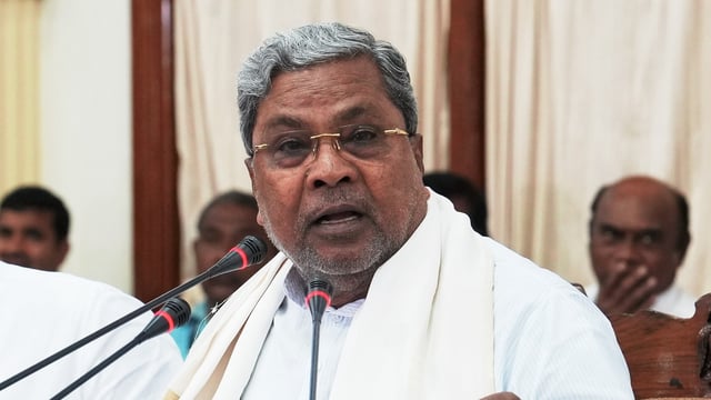 Karnataka Chief Minister Siddaramaiah.