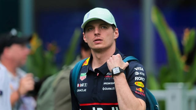 Max Verstappen during the 2025 Miami Grand Prix.
