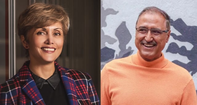 The mayors of Calgary and Edmonton Jyoti Gondek and Amarjeet Sohi.