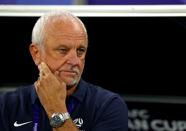 Soccer Football - AFC Asian Cup - Quarter Final - Australia v South Korea - Al Janoub Stadium, Al Wakrah, Qatar - February 2, 2024 Australia coach Graham Arnold before the match REUTERS/Molly Darlington/File Photo