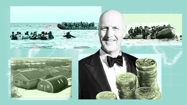 Graham King, 58, is said to have spotted refugee accommodation as a business opportunity in the 1990s