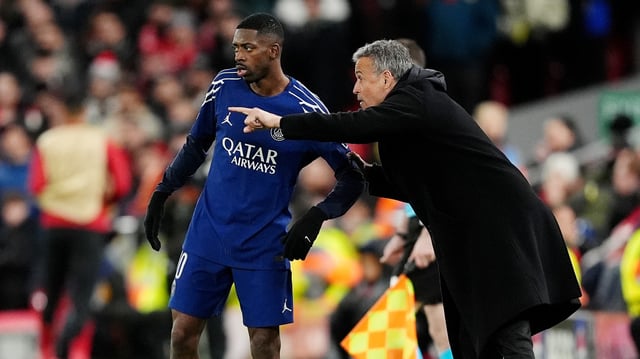 Ousmane Dembélé et Luis Enrique.