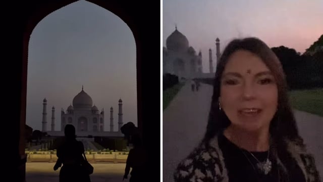 Travel creator Krista Jarman's video of her early morning visit to the Taj Mahal is going viral. 