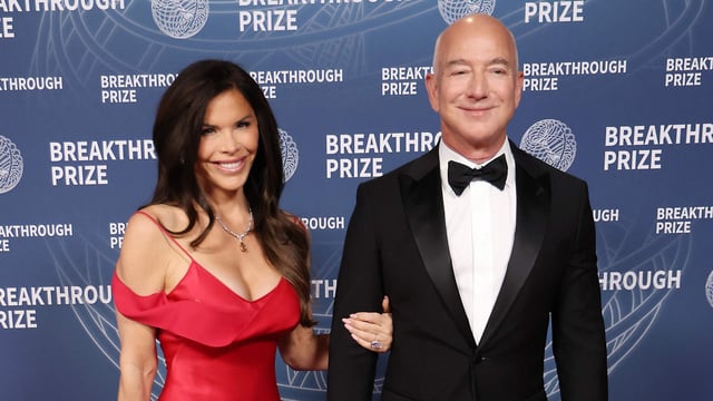 Jeff Bezos and Lauren Sanchez are planning a lavish wedding in Italy, potentially at a restored open-air theatre. (Photo by Michael Tran / AFP)