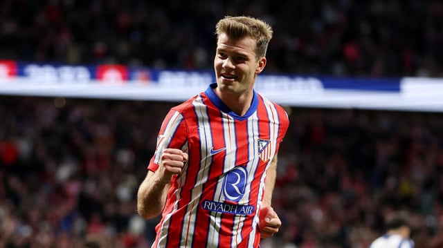Atletico Madrids Alexander Sorloth bejubelt seinen Treffer