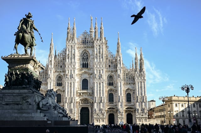 The Duomo cathedral is Milan's most famous landmark