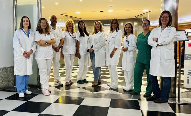 Equipo de enfermería de la Instituto Valenciano Oncológico.
