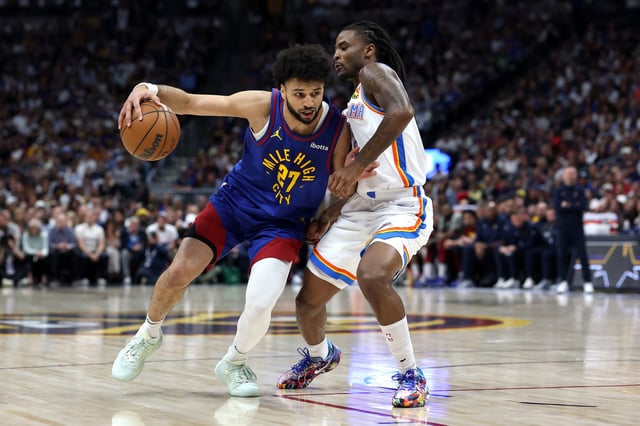 Jamal Murray and the Nuggets hold a 2-1 lead over the Thunder, but OKC is the heavy betting favorite to win both Game 4 and the series.