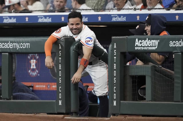 Jose Altuve is sidelined with tightness in his right hamstring.