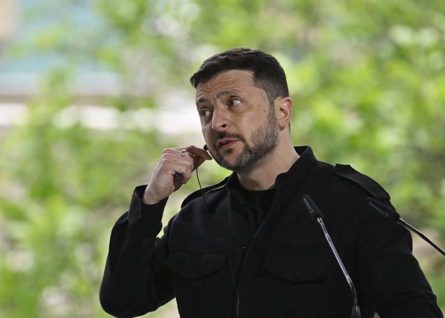 Volodymyr Zelensky à Kyiv le 10 mai 2025.