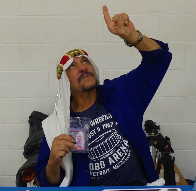Former wrestling star Sabu poses for a picture.