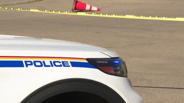 RCMP in Sherwood Park, Alta. on April 17, 2025.