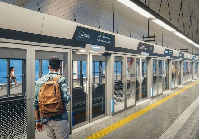 Así se verá la línea 6 cuando terminen las obras y estén colocadas las puertas de andén