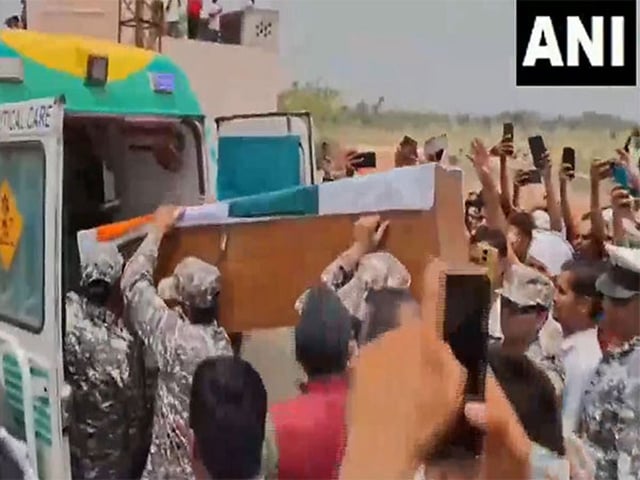 Sergeant Surendra Kumar Moga’s body 