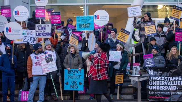 NHS nurses went on strike over pay on for eight days between December 2022 and May 2023