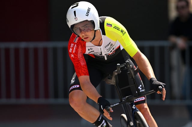 TIRANA, ALBANIA - MAY 10: Dion Smith of New Zealand and Team Intermarche - Wanty competes during the 108th Giro d'Italia 2025, Stage 2 a 13.7km individual time trial stage from Tirana to Tirana / #UCIWT / on May 10, 2025 in Tirana, Albania. (Photo by Tim de Waele/Getty Images)