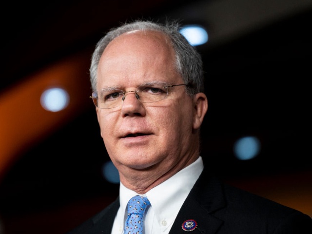 UNITED STATES - FEBRUARY 8: Rep. Brett Guthrie, R-Ky., speaks during the House Republican Conference news conference in the Capitol on Tuesday, February 8, 2022. (Bill Clark/CQ-Roll Call, Inc via Getty Images).