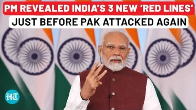 PM Modi declares 3 new ‘Red Lines’ after Op Sindoor
