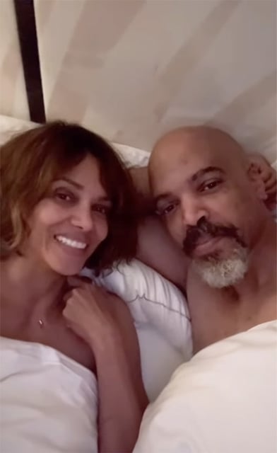 Halle Berry shares flirty video with boyfriend Van Hunt.