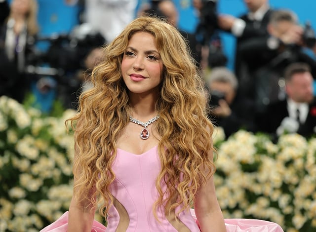 Shakira attends the 2025 Met Gala Celebrating &#34;Superfine: Tailoring Black Style&#34; at Metropolitan Museum of Art on May 05, 2025 in New York City.  (Photo by Dia Dipasupil/Getty Images)