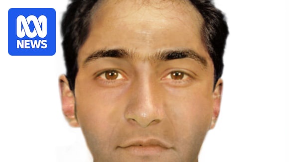 A computer generated image of a man's face.