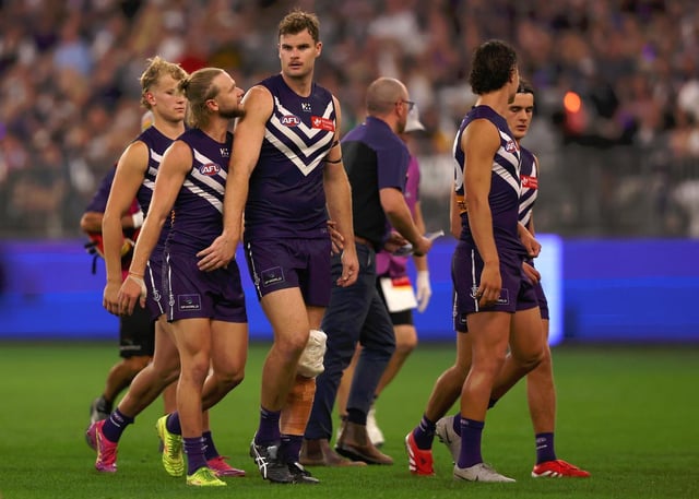 Sean Darcy during last week’s loss to Collingwood.