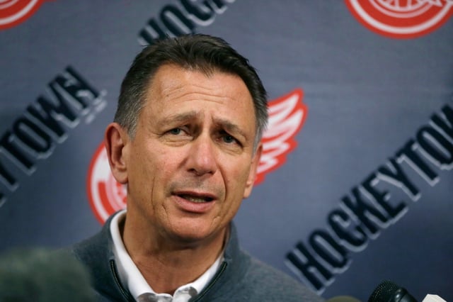 Former Detroit Red Wings and Edmonton Oilers general manager Ken Holland, shown in a May 20, 2015, file photo, is expected to be named the Kings’ new GM this week, according to multiple reports Monday night. (AP Photo/Carlos Osorio, File)