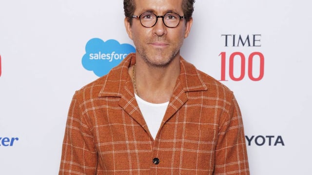 NEW YORK, NEW YORK - APRIL 23: Ryan Reynolds attends the 2025 TIME100 Summit at Jazz at Lincoln Center on April 23, 2025 in New York City.  (Photo by Craig Barritt/Getty Images for TIME)