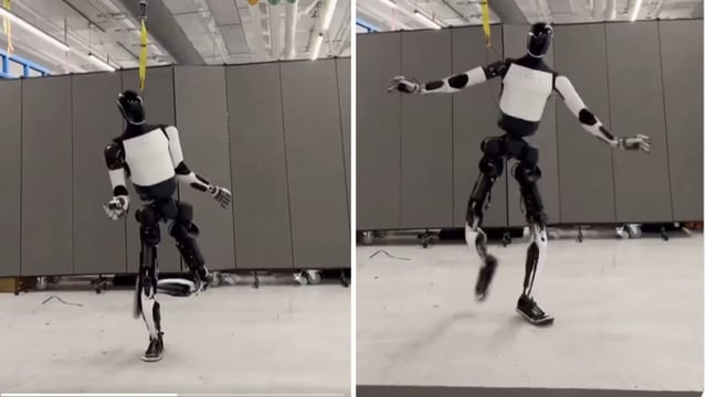 Elon Musk posted a dance video of a robot. 