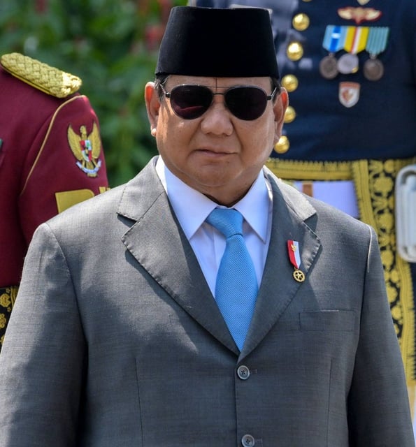 Indonesian President Prabowo Subianto at the Merdeka Palace in Jakarta on May 5. Photo: AFP