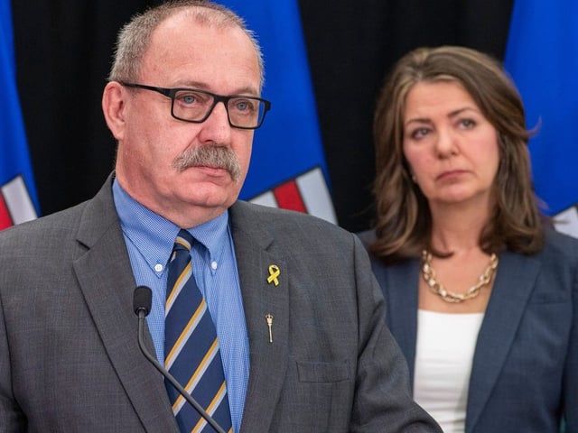 Ric McIver and Alberta Premier Danielle Smith.