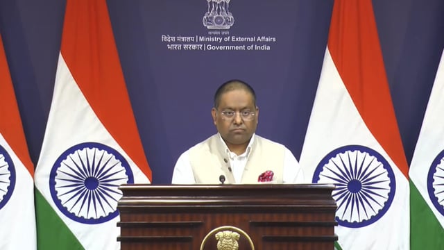 MEA spokesperson Randhir Jaiswal stated that though there were conversations between Indian and American officials, trade was not discussed