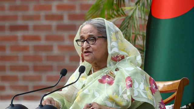 FILE PHOTO: Former Bangladesh Prime Minister Sheikh Hasina has lived in self-exile in India since she fled Bangladesh last August after her government was ousted by a student-led uprising. (REUTERS)