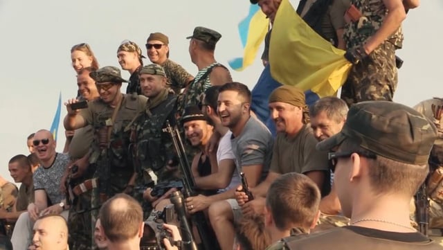 Zelensky, comme un néo-Churchill.