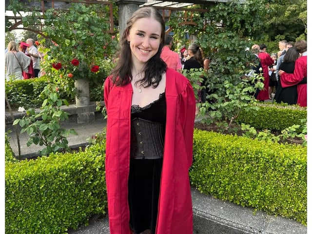 Sidney McIntyre-Starko at her Grade 12 graduation in 2023. 