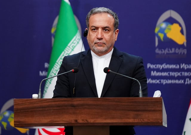 Iranian Foreign Minister Abbas Araghchi attends a news conference in Baghdad, Iraq December 6, 2024. REUTERS/Mustafa Khasaf/File Photo