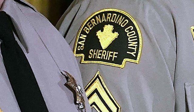 A San Bernardino County Sheriff’s Department patch.