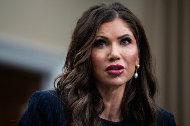 Homeland Security Secretary Kristi Noem testifies before a House Appropriations subcommittee earlier this month.