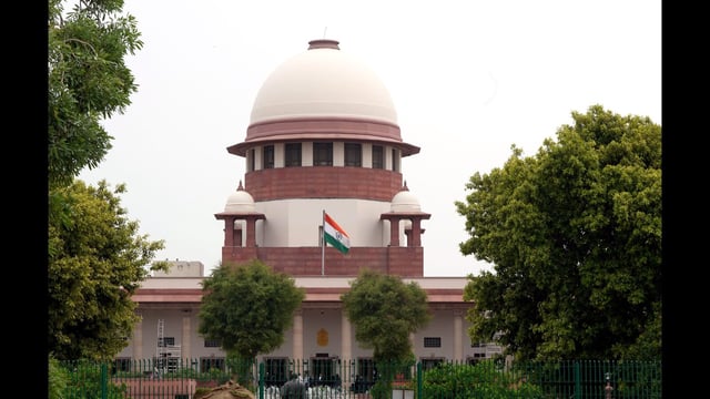 New Delhi: A view of the Supreme Court (SC) of India, in New Delhi, Friday, July 12, 2024. SC on Friday granted interim bail to Kejriwal in a money laundering case linked to the alleged excise policy scam. (PTI)