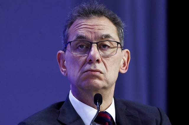 Albert Bourla, Chairman and CEO of Pfizer attends the 55th annual World Economic Forum (WEF) meeting in Davos, Switzerland, January 23, 2025. REUTERS/Yves Herman