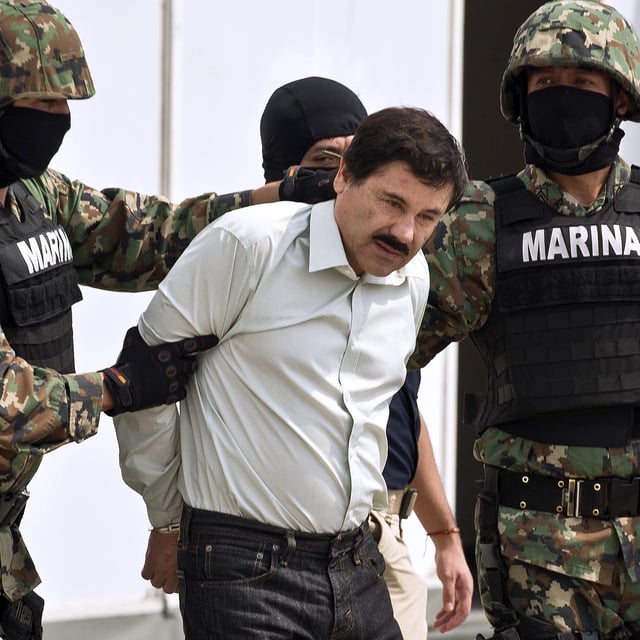 „El Chapo“ nach seiner Festnahme im Februar 2014